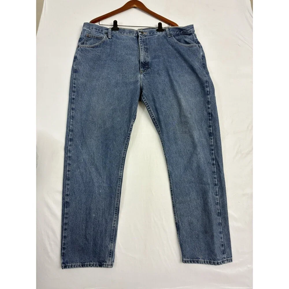 Wrangler 9760WDR Men's Jeans 42x30 Relaxed Fit Blue Denim 100% Cotton